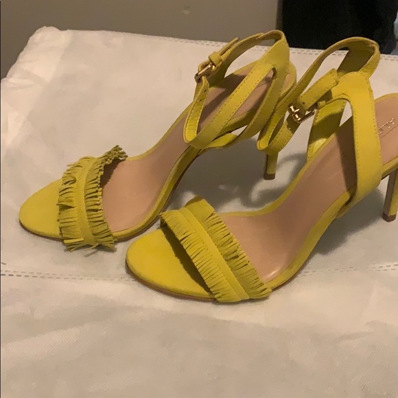 aldo neon green heels